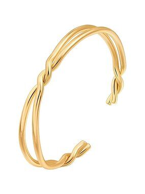 Dainty Gold Bar Bracelet for Women Delicate Thin Cuff Bangle Bracelet 18K Gold